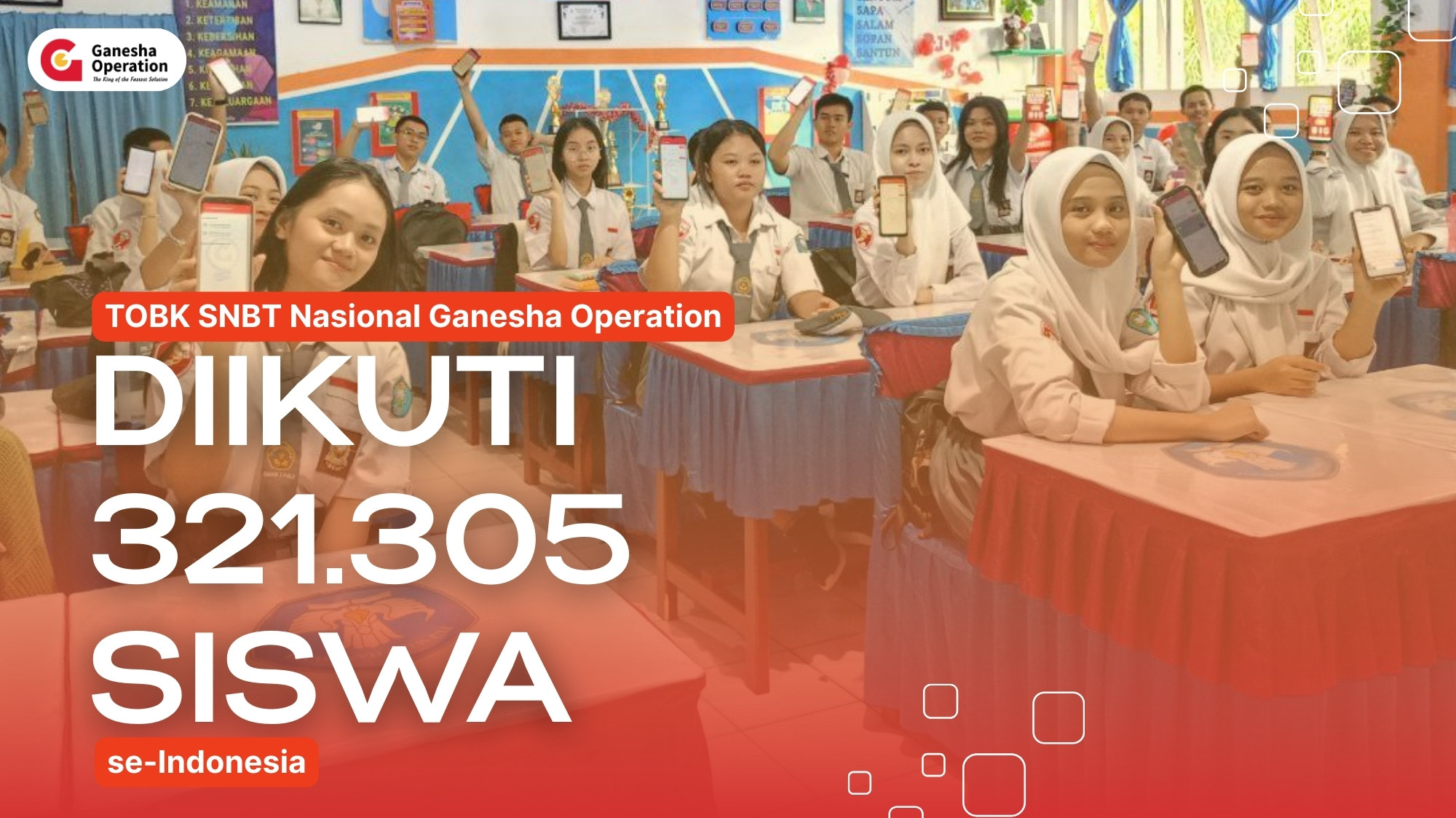 321.305 siswa Bertanding di TOBK SNBT Nasional Ganesha Operation!